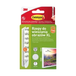 command-rzepy-do-wieszania-obrazow-duze-xl-4-pary-biale-nosnosc-do-9-kg