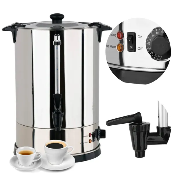 WARNIK DO WODY PODGRZEWACZ 15L YATO Stal Nierdzewna Połysk Twist Lock
