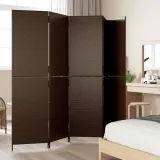 parawan-5-panelowy-brazowy-polirattan-kod-producenta-365349