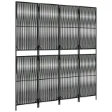 parawan-4-panelowy-czarny-polirattan-stan-nowy