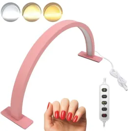 lampa-led-kosmetyczna-na-biurko-stolowa-manicure-moon-tecza-luk-rozowa