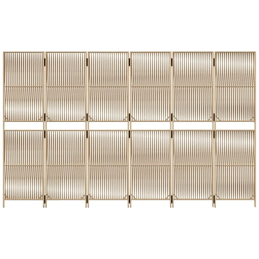 parawan-6-panelowy-bezowy-polirattan-stan-nowy