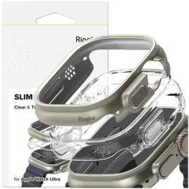 ringke-slim-2-pack-apple-watch-ultra-1-2-49-mm-clear-and-titanium-grey