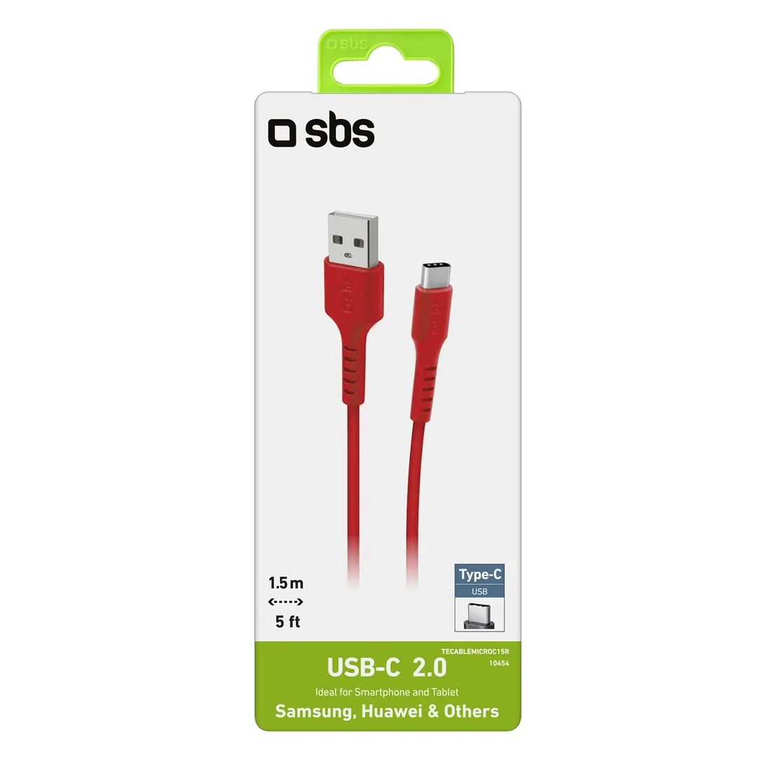 kabel-sbs-tecablemicroc15r-usb-a-usb-c-15-m-czerwony-stan-nowy