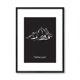 plakat-czarno-bialy-chodzmy-w-gory