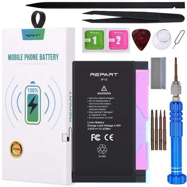Bateria Akumulator REPART do Apple iPhone 12 Zwiększona Pojemność 3250 mAh