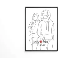 wydruk-z-twojego-zdjecia-plakat-liniowy-30x40-prezent-urodziny-slub