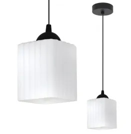 lampa-sufitowa-wiszaca-zyrandol-czarna-pojedyncza-biala-ryflowana-glamour