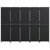 parawan-5-panelowy-czarny-polirattan-marka-vidaxl