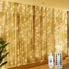 kurtyna-swietlna-3x3m-lampki-druciki-300-mikroled-zolty-usb-pilot-rs-1018ww