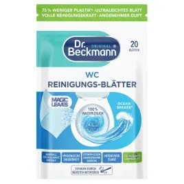 dr-beckmann-listki-do-wc-ocean-magic-leaves-czyszczace-morskie-20-szt
