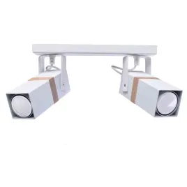 lampa-sufitowa-vidar-white-2xgu10-2-punktowa-biala-drewno-modna-regulowana