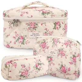 zestaw-3x-kosmetyczka-torba-damska-podrozna-kremowa-w-rozowe-kwiaty