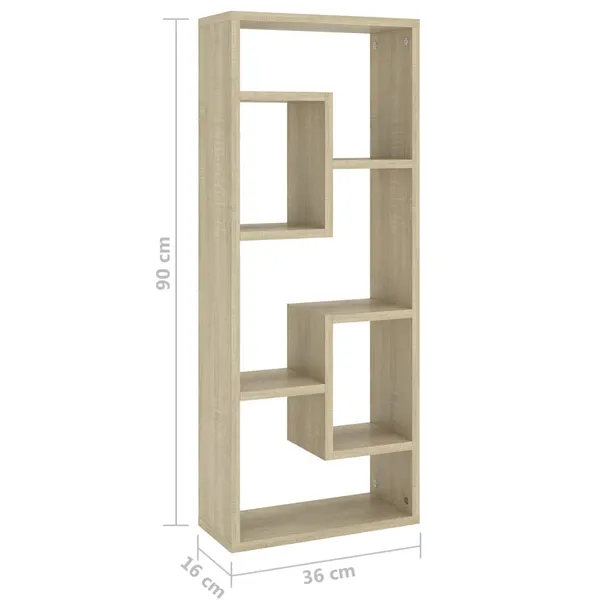 polka-scienna-dab-sonoma-36x16x90-cm-stan-nowy-glebokosc-mebla-16-cm