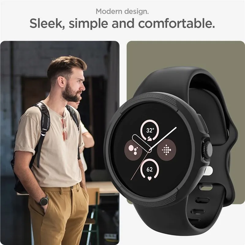 spigen-liquid-air-matte-black-google-pixel-watch-3-45mm