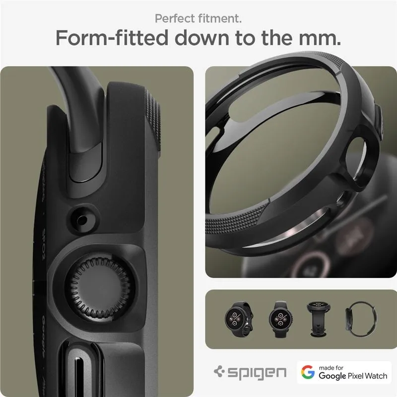 spigen-liquid-air-matte-black-google-pixel-watch-3-45mm