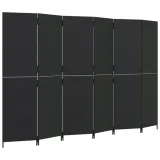 parawan-6-panelowy-czarny-polirattan