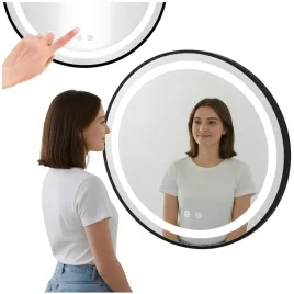 lustro-lazienkowe-led-80-cm-czarna-ramka-dotykowe-regulacja-jasnosci