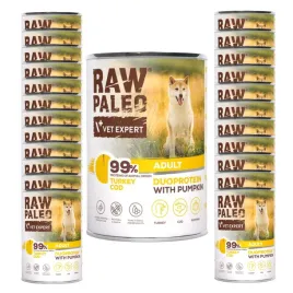 raw-paleo-puppy-mokra-karma-dla-szczeniat-indyk-i-dorsz-24x400g-zestaw