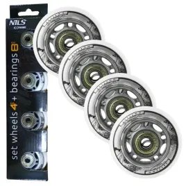 kolka-do-rolek-kauczukowe-64-mm-zestaw-4-szt-lozyska-abec-7-biale-nils