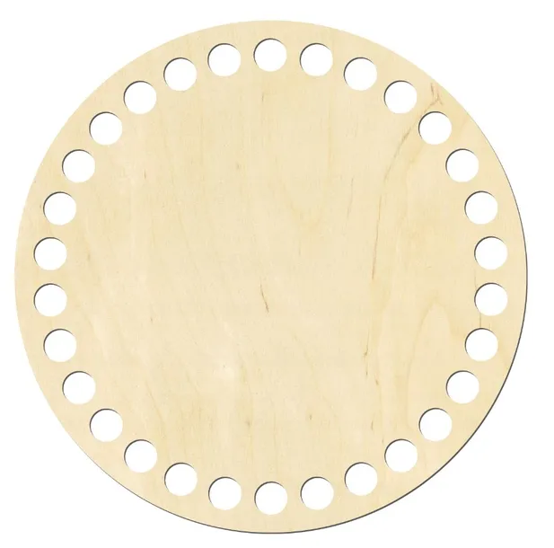Podstawa Dno Baza do Szydełkowania Koszyczka 15cm 6mm Spód Drewniany KOŁO
