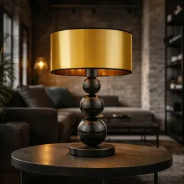 designerska-lampa-stolowa-czarno-zlota-tatiana-mirror-metalowe-kule