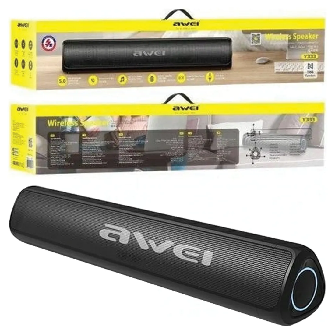 awei-soundbar-bluetooth-y333czarny-black