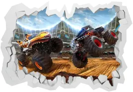 naklejki-na-sciane-dla-dzieci-3d-hot-wheels-monster-truck-100x70