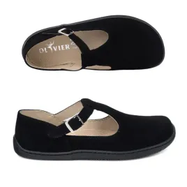 damskie-buty-barefoot-skorzane-olivier-iria-klamerka-czarny-welur