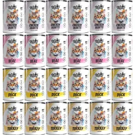 mokra-karma-dla-kota-tuftuf-puszka-mielonka-mix-smakow-zestaw-24x400g