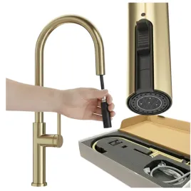 bateria-kuchenna-bruhed-gold-wyciagana-wylewka-kran-360-prati-2-funkcje