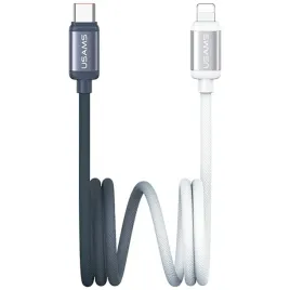 kabel-usams-bicolor-series-sj757-pd-30w-usb-c-lightning-1-2m-czarno-bialy