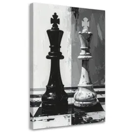 nowoczesny-obraz-do-biura-salonu-szachy-3d-krol-czarno-biala-abstrakcja
