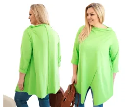 jasno-zielona-bluzka-damska-bawelniana-plus-size-asymetryczna-z-podwijanym