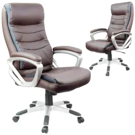 fotel-biurowy-ergonomiczny-obrotowy-wysokie-oparcie-brazowa-ekoskora