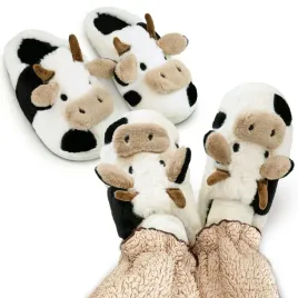 cieple-pluszowe-kapcie-czarno-biala-krowka-38-39