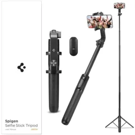 spigen-s560w-bluetooth-selfie-stick-long-tripod-black