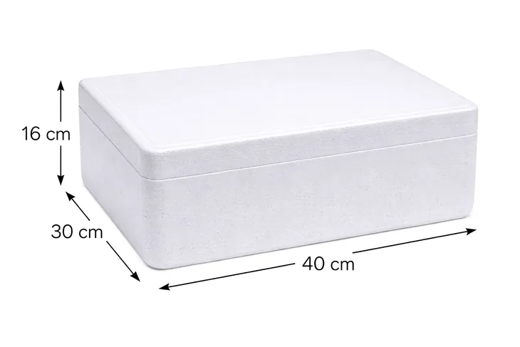 Pudełko styropianowe z pokrywką 40x30x16cm styroboks termiczne