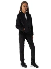 spodnie-dziewczece-4f-z-weluru-jwaw24ttrof753-czarne