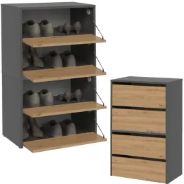 szafka-na-buty-regal-do-przedpokoju-4-komory-uchylne-drzwi-antracyt-artisan
