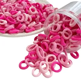 gumki-do-wlosow-super-kolory-i-wzory-mini-rozowe-x50szt