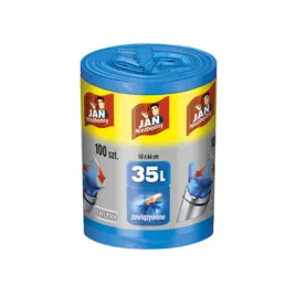 jan-niezbedny-worki-na-smieci-easy-pack-zawiazywane-niebieskie-35l-100-sztu