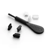 mobile-origin-usb-c-dust-plug-and-cleaning-brush-cl1-black-clear-for-iphone-a-stan-nowy
