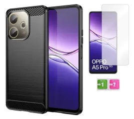 etui-karbon-do-oppo-a5-pro-5g-obudowa-case-szklo-ochronne-na-ekran-9h