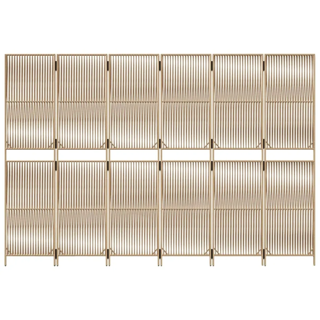 parawan-6-panelowy-bezowy-polirattan-stan-nowy