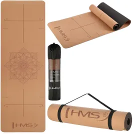 hms-korkowa-mata-antyposlizgowa-do-cwiczen-fitness-yogi-crossfit-z-pokrowce