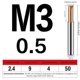 frez-do-gwintowania-jednoostrzowy-rozmiar-m3x0-5x50l-tisin