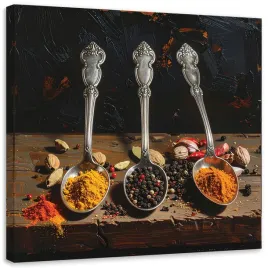 obraz-do-kuchni-restauracji-baru-jadalni-aromatyczne-przyprawy-lyzki