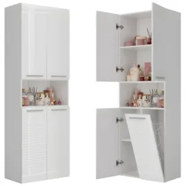 slupek-lazienkowy-60-cm-z-koszem-na-pranie-polkami-zamykany-bialy-polysk