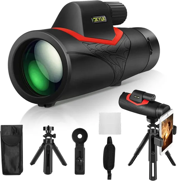Monokular Luneta z uchwytem do telefonu 12x50 HD BAK4 TRIPOD